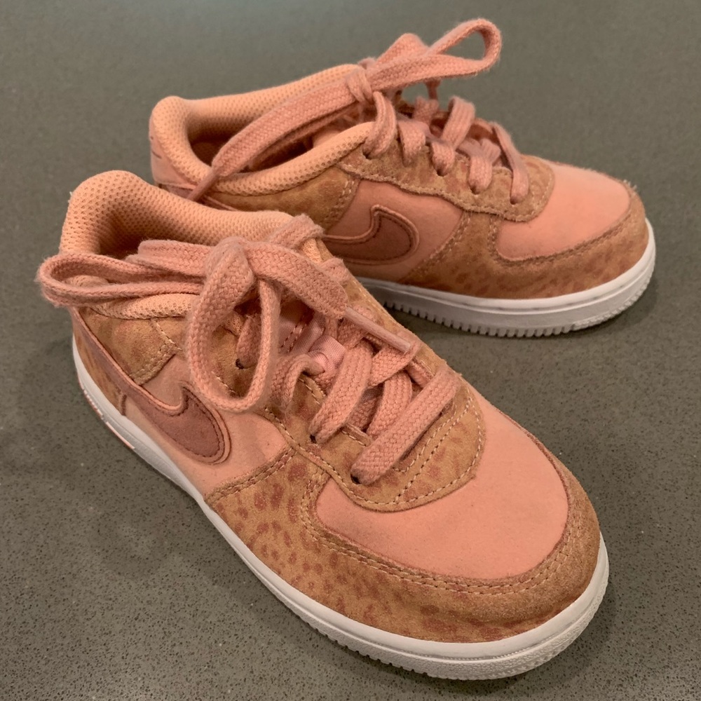Nike Force 1 pink leopard sneakers toddler size 9